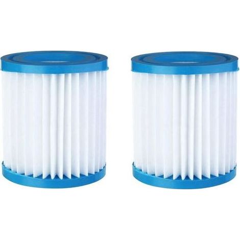 Pair Lot de 2 filtres pour pompe de filtration de piscine Coffret et kit domotique (1/4)
