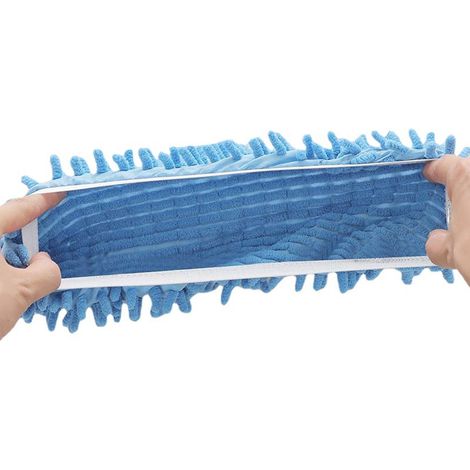 Packung mit 10 wiederverwendbaren Überzügen für die Bodenreinigung, abnehmbare Moppköpfe, einfache, freihändige Reinigung, verschiedene Farben, Einheitsgröße. (1/5)