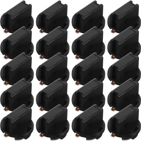 Type Lamp Base Connector for Vehicle Dashboard Black Plastic