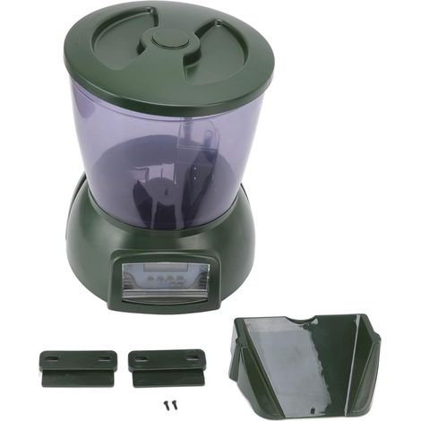 Distributeur Automatique de Nourriture pour Poissons 3.8L avec Écran LCD pour Étang et Aquarium (1/5)