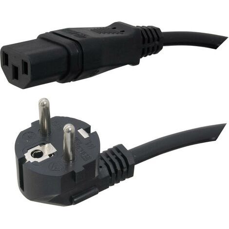 Câble de raccordement pour appareils IEC HAWA 1008234 noir 5.00 m (1/2)