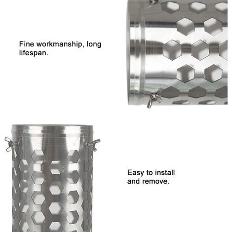 Tente en acier inoxydable, Tube de cheminée anti-brûlure, poêle à bois de chauffage de Camping, isolation thermique, accessoire d'extérieur