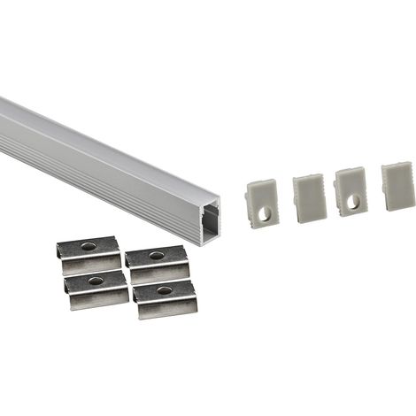 Profil en saillie pour ruban LED avec diffuseur – Kit complet –