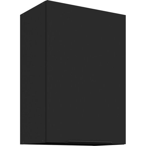 Küchen Hängeschrank 50 cm SIENA Schwarz Küche Küchenzeile Küchenblock (1/5)