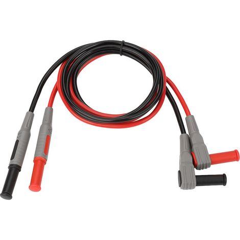 P1033 Multimeter Test Lead, 4 mm Banana Plug, Injection Molded, Right Angle. (1/5)