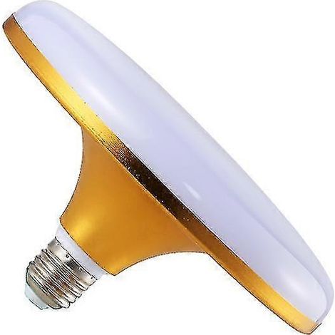 Ampoule LED E27 UFO 20W haute puissance, lampe plate, idéale pour les ateliers et garages, blanc chaud, 12 x 9 cm (1/3)