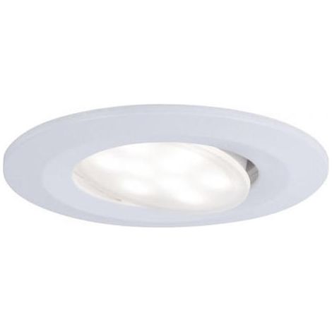 PAULMANN - CALLA 99930 - FOCO LED EMPOTRAR REDONDO - 1 X 6,5 W - IP65 - REGULABLE - FOCO EMPOTRAR - BLANCO MATE (1/3)