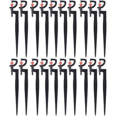 Irrigatore, 20 pezzi, microirrigatore rotante a 360 gradi, tipo G