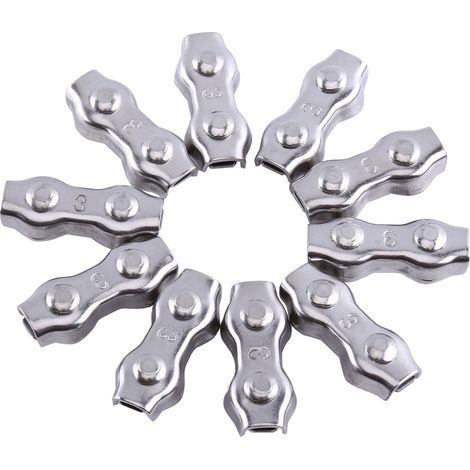Clip de câble à corde métallique pratique, câble M3, anneau de serrage U pour Sunshade Rester ROP (1/5)