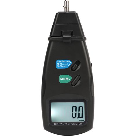 Digitales LCD-Handtachometer mit Kontakt- und berührungsloser Anzeige, 4 Testmodi, hohe Genauigkeit, großer Drehzahlbereich (1/5)