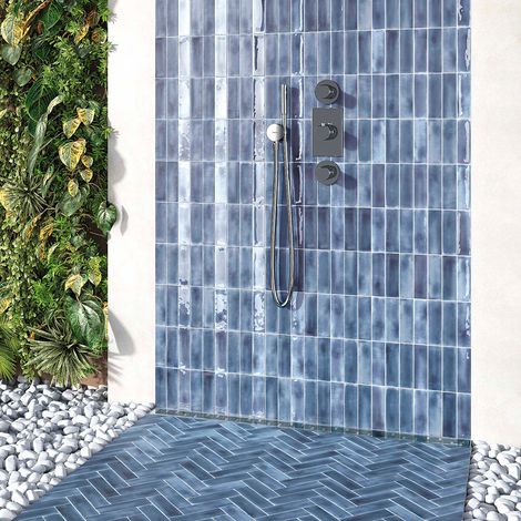 Carrelage Mural Mini Metro 5x15cm Premium. Night Blue Matt (1/2)