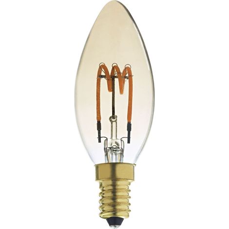 Lpe déco flamme E14 LED 2,5W 2200K 75lm Cl. Enrg G 25000H dimmable ambrée ARIC 20023 (1/4)