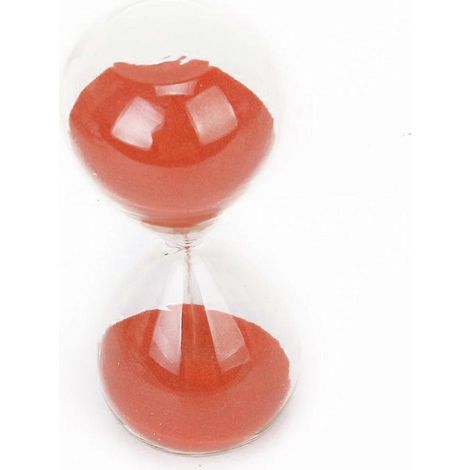 Sablier miniature de 15 minutes (rouge)-13.00X5.50X5.50CM-Red (1/2)