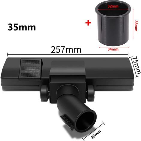 Brosse universelle pour aspirateur (35 mm), compatible avec les modèles Kairzu, Elantra et Rowenta, pour moquette ou carrelage. (1/4)