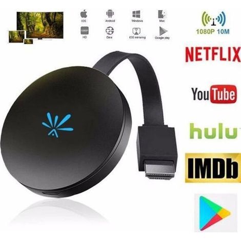 Adaptateur WiFi sans fil HDMI – Compatible Netflix, YouTube – Google Cast – Streaming (1/4)