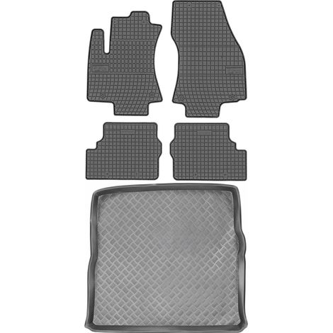Juego de alfombrillas de goma para coche y alfombrilla para maletero de Opel Zafira A (1999-2005).