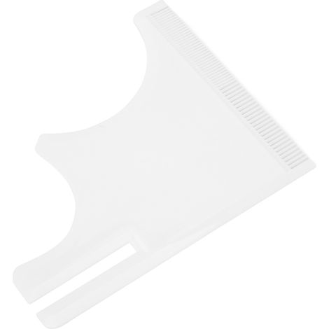 Guide de modelage de barbe blanc - Outil de style pour tailler ligne des cheveux et cou, gabarit de forme pour barbe (1/5)