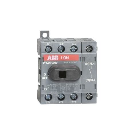 Interruptor-seccionador de 4 polos y 40 A sin accionamiento OT40F4N2 1SCA104932R1001