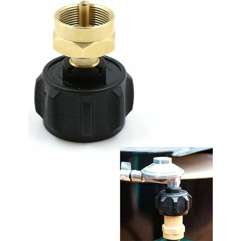 Adaptateur de Bouteille de Gaz de Camping, Adaptateur Connecteur De Buse Rechaud De Gaz Valve Adaptateur pour Bidon de Propane pour Visser la Cartouche de gaz (1/5)