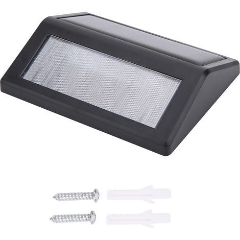 Applique solaire murale pour escaliers, couloirs, balcons, jardins, terrasses, 6 LED (1/3)