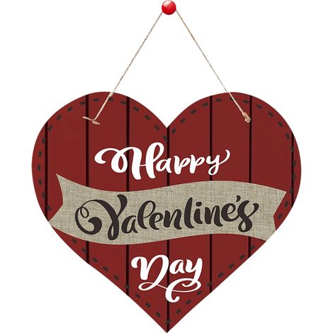 Guirlande Porte Forme Coeur - Décoration Saint-Valentin - Panneau Accroche Porte - 27 x 26 cm - En Papier - 1 Pièce (1/5)