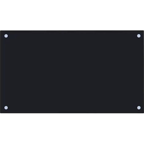 Protector antisalpicaduras decorativo para cocina 70 x 40 cm cristal negro 020046340 (1/5)