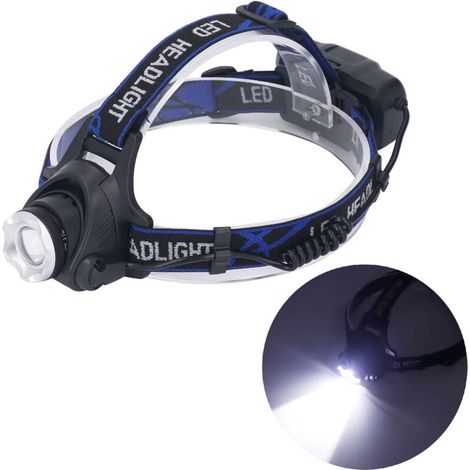 DUBUNS LED-Stirnlampe, hohe Helligkeit, einstellbar, 3 Modi, wasserabweisend für den Außeneinsatz