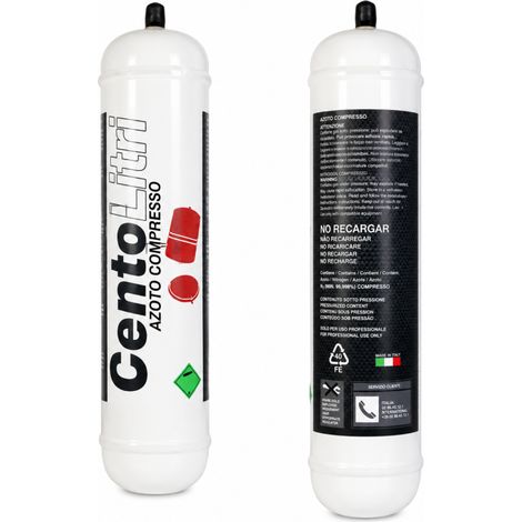 Cartucho Nitrógeno Desechable 950cc  110 Bar  Para Vasos de Expansión Se usa con manoreductor