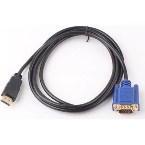 HDMI Gold Mâle à VGA HD-15 Câble 6ft 1.8M Câble vidéo