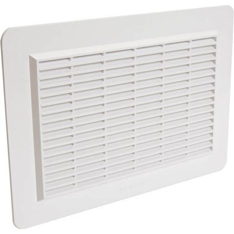 Nicoll – Grille façade applique horizontale moustiquaire 200cm² – Polystyrène renforcé U.V. – Pose à visser ou coller – Résistante aux UV