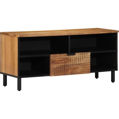 Maison Exclusive - Mobile TV Marrone 100 x 33 x 46 cm Legno di mango massello