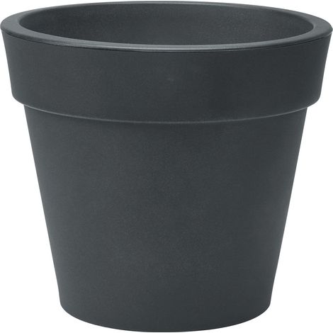 Vaso tondo resina ZEUS cm. 60 ANTRACITE