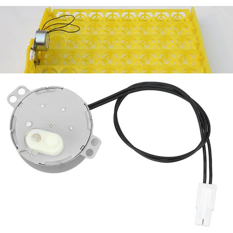 Moteur de retournement d'œufs à 48 broches, avec un seul fil de connexion, petit moteur pour incubateur, 4 W 220-240 V (1/5)