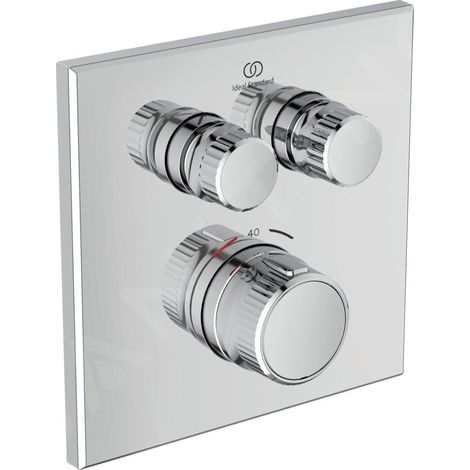 Ideal Standard CeraTherm Navigo - Mitigeur de douche thermostatique encastré pour 2 sorties, chrome A7302AA (1/5)