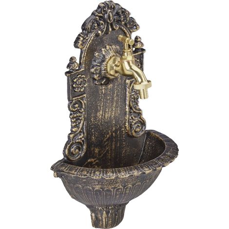 Antique style wall fountain