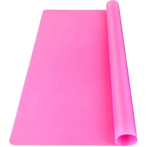 Rosa Silikonmatte, hitzebeständig, Tischset, multifunktionale Silikonplatte für Schmuckformen, Gießen, Küche, Backen, 300 x 400 mm / 11,8 x 15,7 Zoll (1/5)