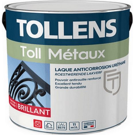 Laque TOLLENS professionnelle Toll Métaux Brillant Choix de couleur: Couleur - Conditionnement: 10 Litres