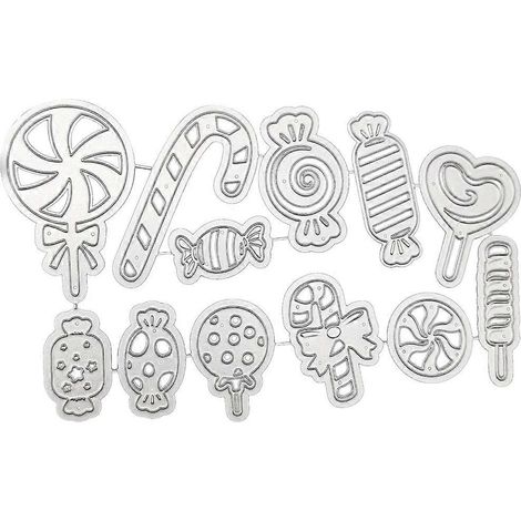 Découpes de bonbons en relief pour scrapbooking DIY et cartes (1/4)