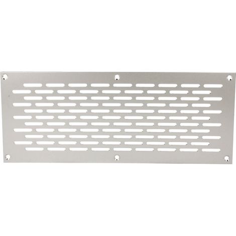 Aluminium Lochblech 150x100mm F1 Lüftungsgitter Lochung 20x3mm silber eloxiert (1/5)