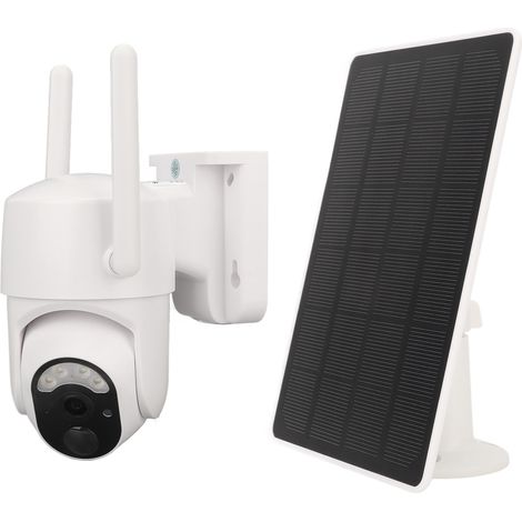 Caméra de surveillance solaire 3MP, vidéo 2K, angle ajustable, interphone bidirectionnel, IP65 étanche, WiFi, sans fil. (1/5)