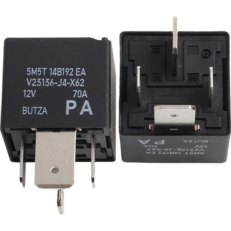 2x Car Relay 5M5T-14B192-EA V23136-J4-X62 for Ford for Mondeo DC12V 70A 4 Pin (1/5)