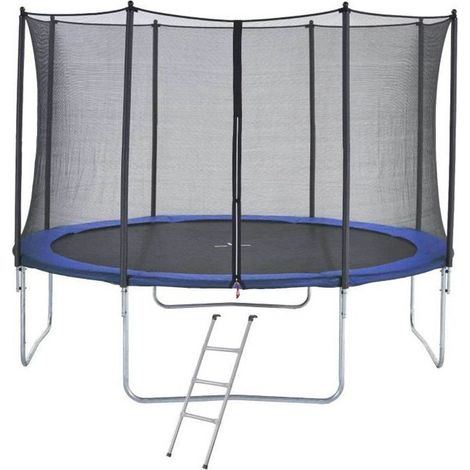 Trampoline 430 cm Bleu + échelle (1/5)