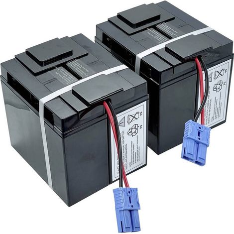 [GEBRAUCHT] B-Ware USV-Anlagen-Akku RBC55 Ersatzakku Blei-Vlies AGM für Marke APC SMT2200I 2er-Set (1/2)