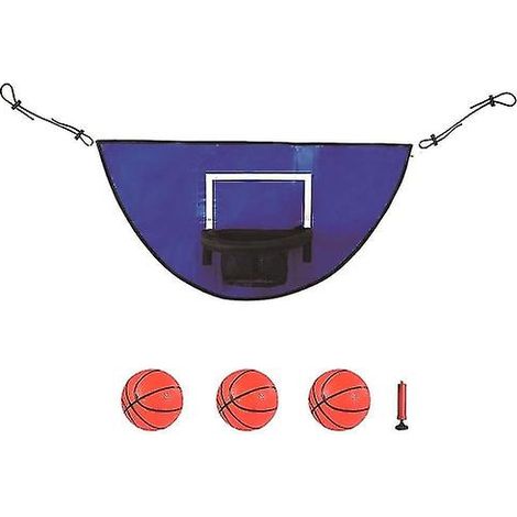 Canestro da basket per trampolino con mini pallone. Canestro facile da installare per trampolino, per schiacciate garantite. (1/5)