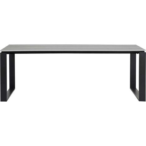 Martinus Gartentisch 100x210cm schwarz,grau.
