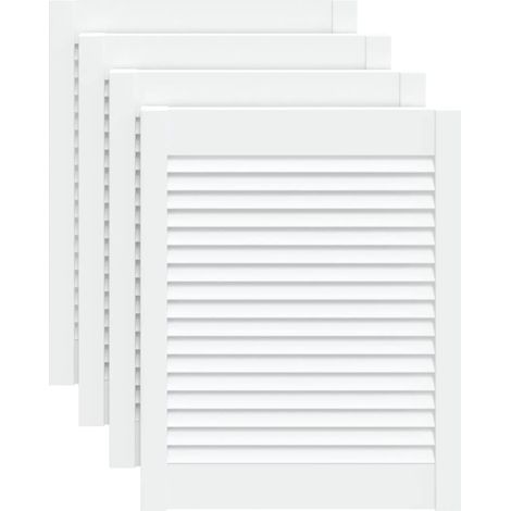 Maison Exclusive - Ante a Lamelle 4 pz Bianche 61,5x49,4 cm in Legno di Pino