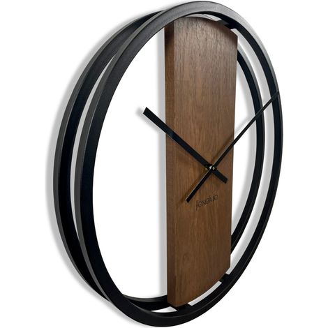 Horloge murale en bois LOFT OVAL marron 50 cm (1/5)