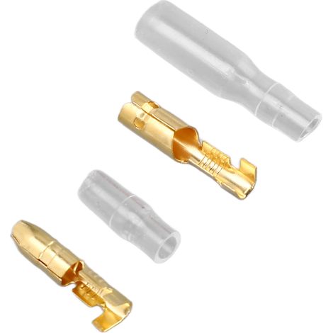 Wasserdichte elektrische Steckverbinder, 200 Stück, Kaltcrimp-Enden mit Isoliermantel, Stecker- und Buchsenklemmen, Stoßverbinder für die Kfz-Verkabelung. (1/5)