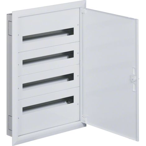 Hager FW424FT boîte de distribution encastrable blanche acier