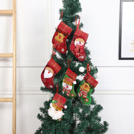[NEVER USED] mini Christmas stockings, Christmas chimney stockings 14.3x11.5 cm, hanging Christmas stockings, Christmas stockings, Christmas stocking decorations
